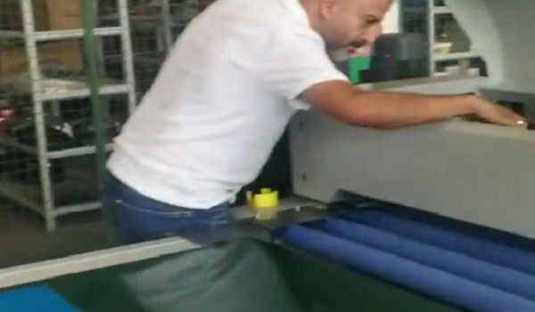 خط طلاء بالرولات لطلاء ألواح أكسيد المغنيسيوم لأحد العملاء من تركيا
